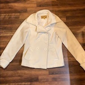 White pea coat